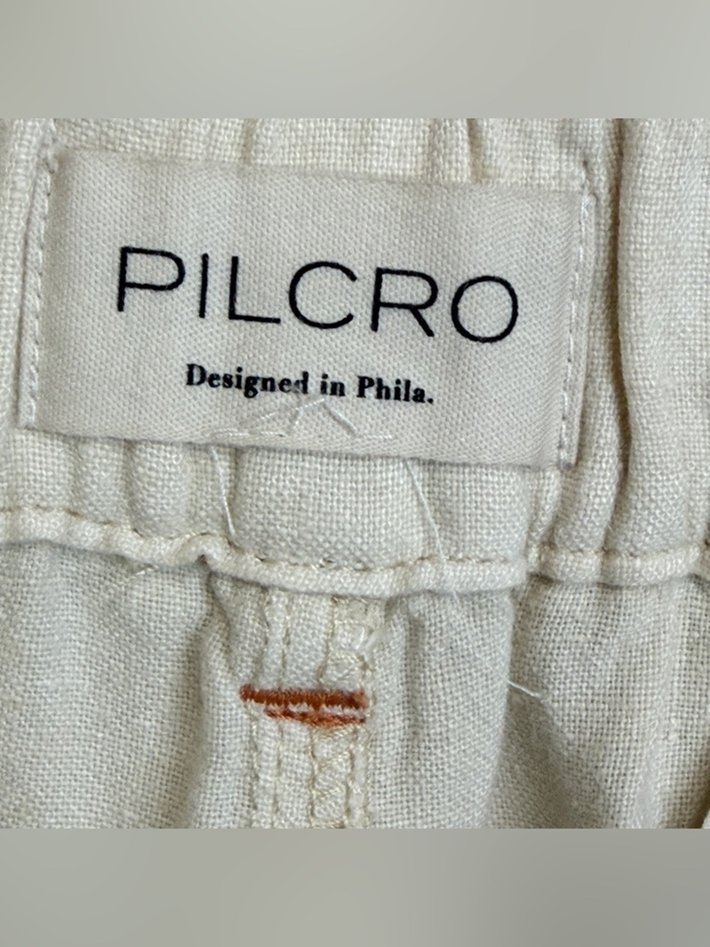 PILCRO Anthropologie Slim Beach Cargo Pants Linen Blend - Picture 11 of 12